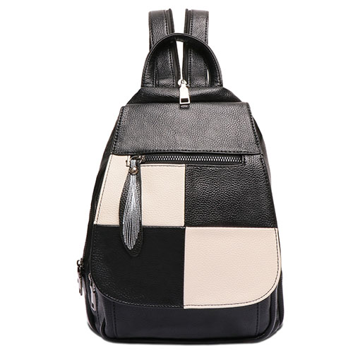 Pearl Angeli Women Backpack Purse Small Leather Backpack Anti-thief Shoulder Bag Fashion Sling Bag Casual Daypack