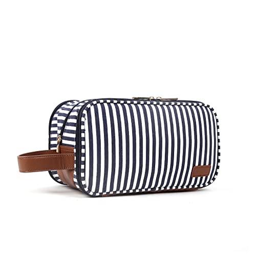 Travel Toiletry Bag Hanging Dopp Kit for Men and Women Water-resistant Shaving Bag for Toiletries Accessories Canvas Travel Makup Cosmetic Organizer Bag
