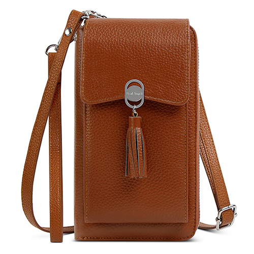 Handytasche zum Umhängen Damen Leder Handy Umhängetasche RFID Schutz Handy Schultertasche mit 16 Kartenfächer Verstellbar Schultergurt Klein Crossbody Tasche Handy Geldbörse Damen
