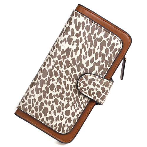 Pearl Angeli Wallets for Women RFID Trifold Clutch Fashion PU Leather Long Purse Ladies Credit Card Holder