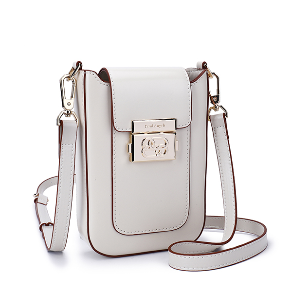 Pearl Angeli Leather Crossbody Cellphone Bag for Women RFID Blocking Phone Wallet Purse with 2 Straps
