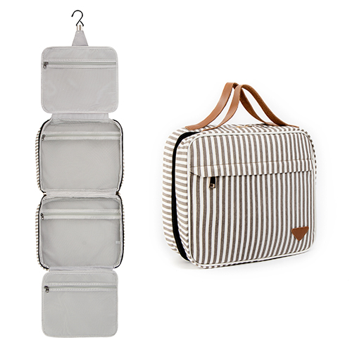 Hängende Reise-Toilettenbeutel für Frauen tragbare Make-up-Tasche Reise-Kosmetiktasche große Kapazität Reisetasche für Toilettenartikel mit hängenden Haken Reißverschlussfach Nassfach