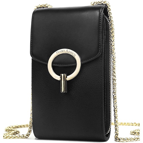 Pearl Angeli Leder Handytasche Damen Handy Umhängen Tasche Klein Umhängetasche Schultertasche Crossbody Handy Tasche Geldbörse
